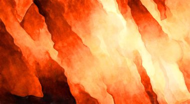 Soyut suluboya sanat eserleri. Fırça boyalı dijital resim. Renkli yaratıcı suluboya çizimi.