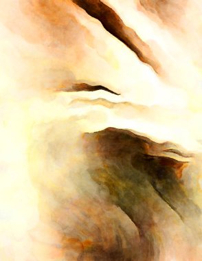 Soyut suluboya sanat eserleri. Fırça boyalı dijital resim. Renkli yaratıcı suluboya çizimi.