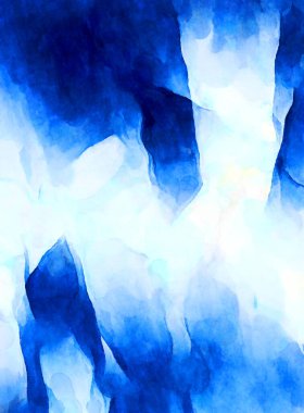 Soyut suluboya sanat eserleri. Fırça boyalı dijital resim. Renkli yaratıcı suluboya çizimi.