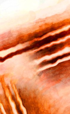 Soyut suluboya sanat eserleri. Fırça boyalı dijital resim. Renkli yaratıcı suluboya çizimi.