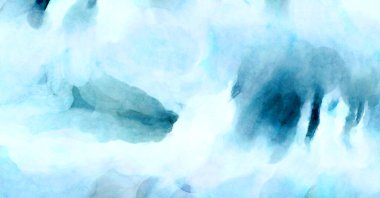 Soyut suluboya sanat eserleri. Fırça boyalı dijital resim. Renkli yaratıcı suluboya çizimi.