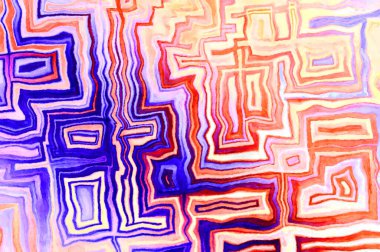 Soyut suluboya sanat eserleri. Fırça boyalı dijital resim. Renkli yaratıcı suluboya çizimi.