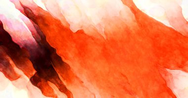 Soyut suluboya sanat eserleri. Fırça boyalı dijital resim. Renkli yaratıcı suluboya çizimi.