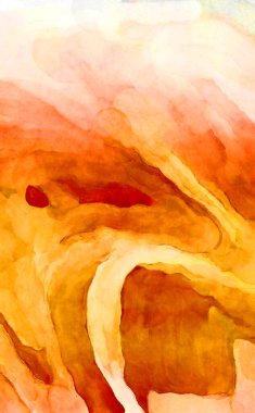 Soyut suluboya sanat eserleri. Fırça boyalı dijital resim. Renkli yaratıcı suluboya çizimi.