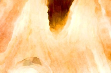 Soyut suluboya sanat eserleri. Fırça boyalı dijital resim. Renkli yaratıcı suluboya çizimi.