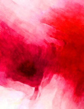 Soyut suluboya sanat eserleri. Fırça boyalı dijital resim. Renkli yaratıcı suluboya çizimi.