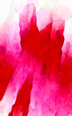 Soyut suluboya sanat eserleri. Fırça boyalı dijital resim. Renkli yaratıcı suluboya çizimi.