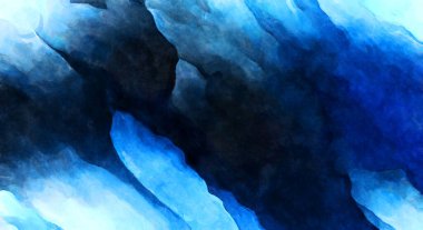 Soyut suluboya sanat eserleri. Fırça boyalı dijital resim. Renkli yaratıcı suluboya çizimi.