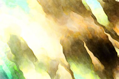 Soyut suluboya sanat eserleri. Fırça boyalı dijital resim. Renkli yaratıcı suluboya çizimi.