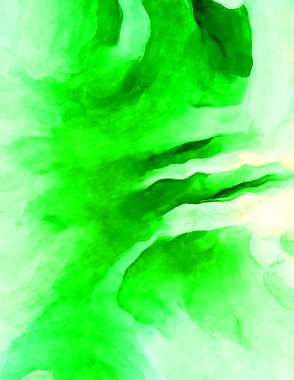 Soyut suluboya sanat eserleri. Fırça boyalı dijital resim. Renkli yaratıcı suluboya çizimi.