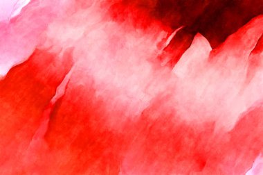 Soyut suluboya sanat eserleri. Fırça boyalı dijital resim. Renkli yaratıcı suluboya çizimi.