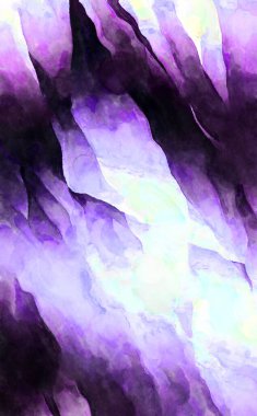 Soyut suluboya sanat eserleri. Fırça boyalı dijital resim. Renkli yaratıcı suluboya çizimi.