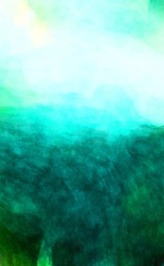 Soyut suluboya sanat eserleri. Fırça boyalı dijital resim. Renkli yaratıcı suluboya çizimi.