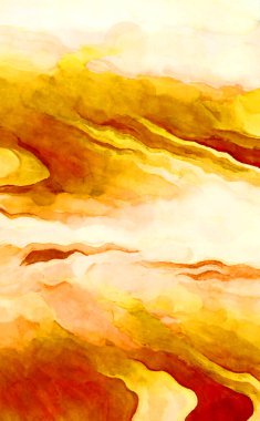 Soyut suluboya sanat eserleri. Fırça boyalı dijital resim. Renkli yaratıcı suluboya çizimi.