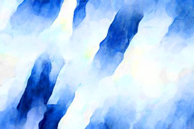 Soyut suluboya sanat eserleri. Fırça boyalı dijital resim. Renkli yaratıcı suluboya çizimi.