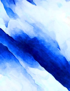 Soyut suluboya sanat eserleri. Fırça boyalı dijital resim. Renkli yaratıcı suluboya çizimi.