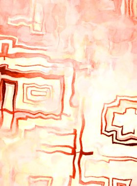 Soyut suluboya sanat eserleri. Fırça boyalı dijital resim. Renkli yaratıcı suluboya çizimi.