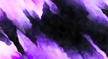 Soyut suluboya sanat eserleri. Fırça boyalı dijital resim. Renkli yaratıcı suluboya çizimi.