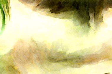 Soyut suluboya sanat eserleri. Fırça boyalı dijital resim. Renkli yaratıcı suluboya çizimi.