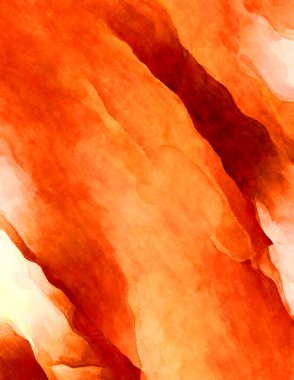 Soyut suluboya sanat eserleri. Fırça boyalı dijital resim. Renkli yaratıcı suluboya çizimi.