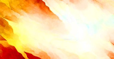 Soyut suluboya sanat eserleri. Fırça boyalı dijital resim. Renkli yaratıcı suluboya çizimi.