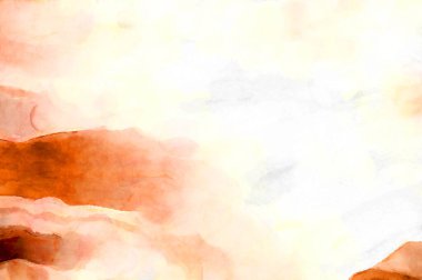 Soyut suluboya sanat eserleri. Fırça boyalı dijital resim. Renkli yaratıcı suluboya çizimi.