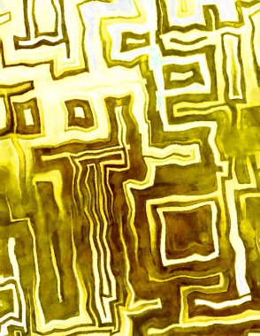 Soyut suluboya sanat eserleri. Fırça boyalı dijital resim. Renkli yaratıcı suluboya çizimi.