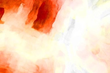 Soyut suluboya sanat eserleri. Fırça boyalı dijital resim. Renkli yaratıcı suluboya çizimi.