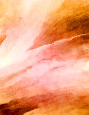 Soyut suluboya sanat eserleri. Fırça boyalı dijital resim. Renkli yaratıcı suluboya çizimi.