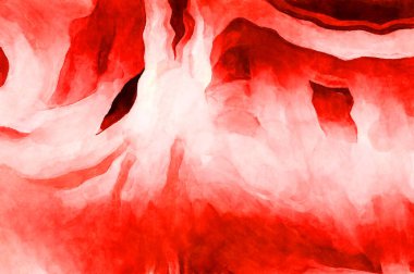 Soyut suluboya sanat eserleri. Fırça boyalı dijital resim. Renkli yaratıcı suluboya çizimi.