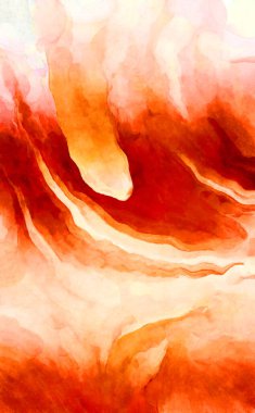 Soyut suluboya sanat eserleri. Fırça boyalı dijital resim. Renkli yaratıcı suluboya çizimi.