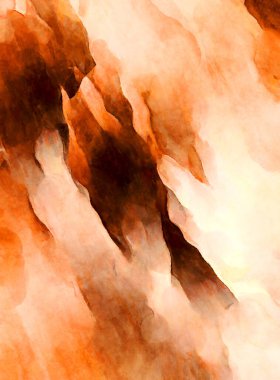 Soyut suluboya sanat eserleri. Fırça boyalı dijital resim. Renkli yaratıcı suluboya çizimi.