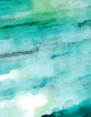 Soyut suluboya sanat eserleri. Fırça boyalı dijital resim. Renkli yaratıcı suluboya çizimi.