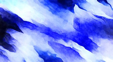 Soyut suluboya sanat eserleri. Fırça boyalı dijital resim. Renkli yaratıcı suluboya çizimi.