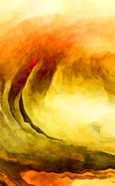 Soyut suluboya sanat eserleri. Fırça boyalı dijital resim. Renkli yaratıcı suluboya çizimi.