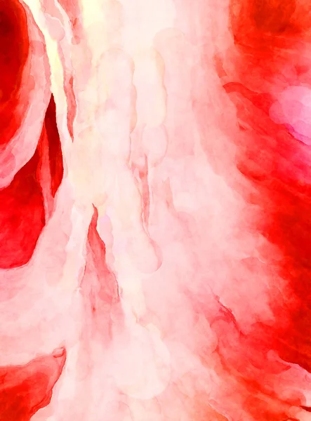 Soyut suluboya sanat eserleri. Fırça boyalı dijital resim. Renkli yaratıcı suluboya çizimi.