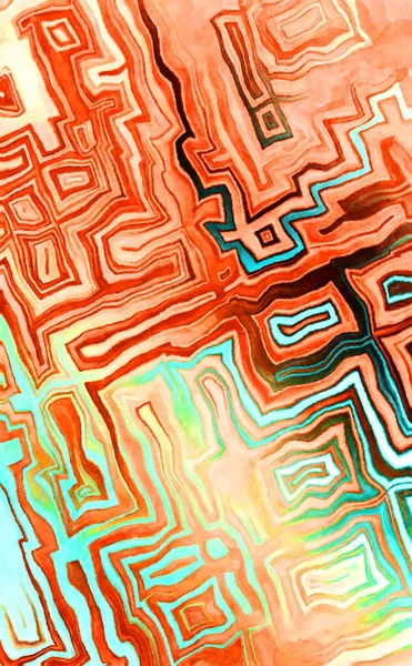 Soyut suluboya sanat eserleri. Fırça boyalı dijital resim. Renkli yaratıcı suluboya çizimi.