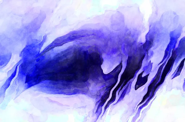 Soyut suluboya sanat eserleri. Fırça boyalı dijital resim. Renkli yaratıcı suluboya çizimi.