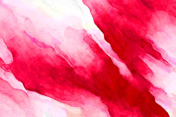 Expressive abstract watercolor artwork. Brush painted digital art painting. Colorful creative watercolor Illustration.