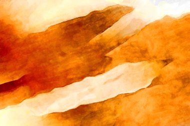 Soyut suluboya sanat eserleri. Fırça boyalı dijital resim. Renkli yaratıcı suluboya çizimi.