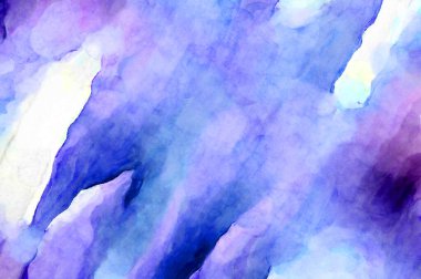 Soyut suluboya sanat eserleri. Fırça boyalı dijital resim. Renkli yaratıcı suluboya çizimi.