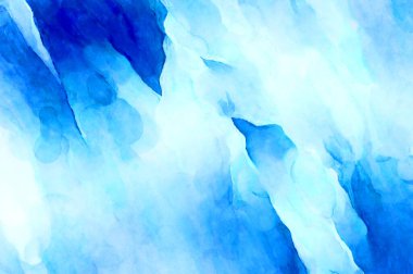 Soyut suluboya sanat eserleri. Fırça boyalı dijital resim. Renkli yaratıcı suluboya çizimi.