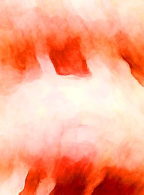 Soyut suluboya sanat eserleri. Fırça boyalı dijital resim. Renkli yaratıcı suluboya çizimi.