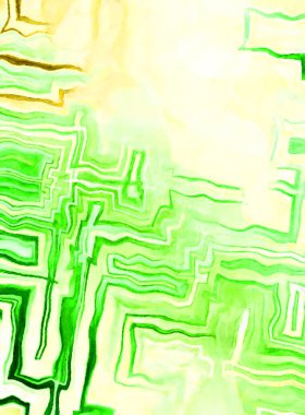 Soyut suluboya sanat eserleri. Fırça boyalı dijital resim. Renkli yaratıcı suluboya çizimi.