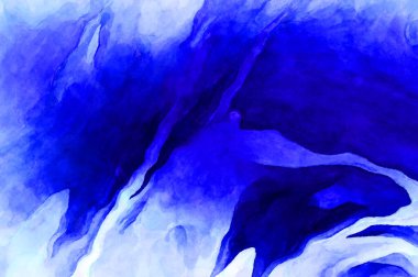 Soyut suluboya sanat eserleri. Fırça boyalı dijital resim. Renkli yaratıcı suluboya çizimi.