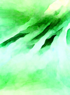 Soyut suluboya sanat eserleri. Fırça boyalı dijital resim. Renkli yaratıcı suluboya çizimi.