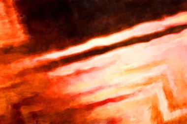 Soyut suluboya sanat eserleri. Fırça boyalı dijital resim. Renkli yaratıcı suluboya çizimi.