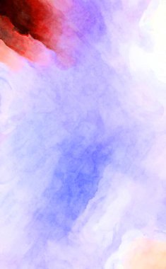 Soyut suluboya sanat eserleri. Fırça boyalı dijital resim. Renkli yaratıcı suluboya çizimi.