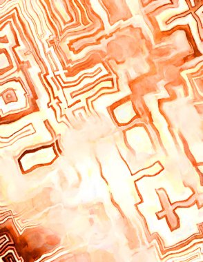 Soyut suluboya sanat eserleri. Fırça boyalı dijital resim. Renkli yaratıcı suluboya çizimi.