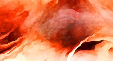 Soyut suluboya sanat eserleri. Fırça boyalı dijital resim. Renkli yaratıcı suluboya çizimi.